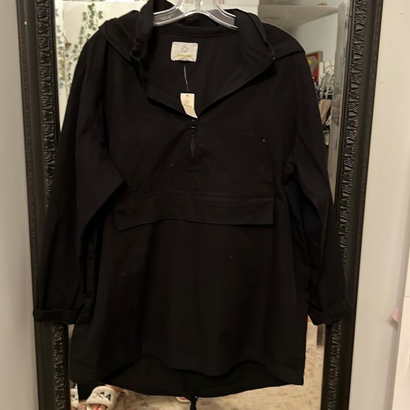 aerie Jackets & Blazers - Aerie offline black cargo windbreaker